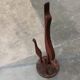 Mid-century metal crane bird sculpture