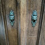 2 body sideboard in solid oak circa 1880