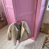 Pink knitted cabinet