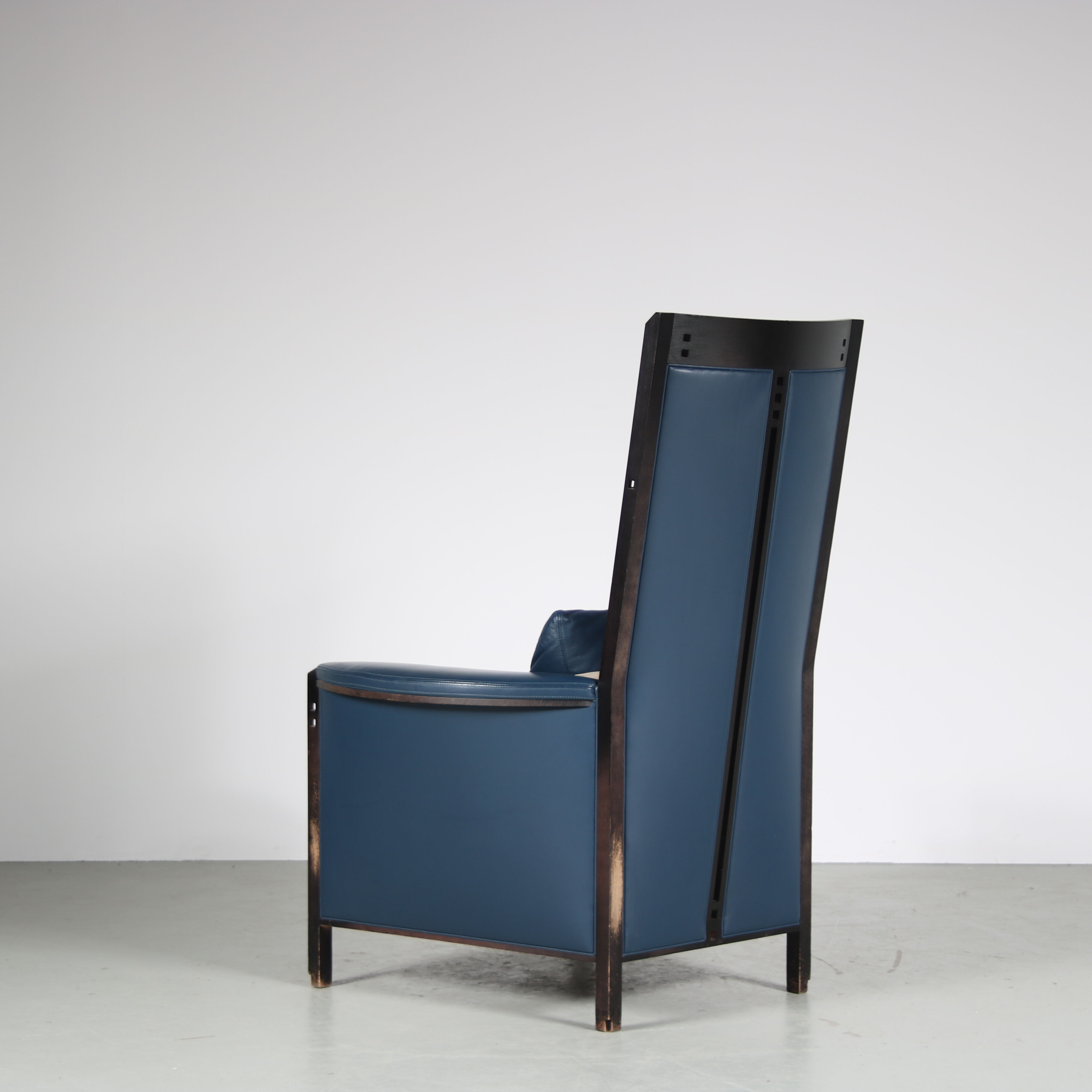 Fauteuil « peggy » des années 1980 par umberto asnago pour georgetti, italie
