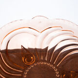 Glass platter, Poland, 1960s