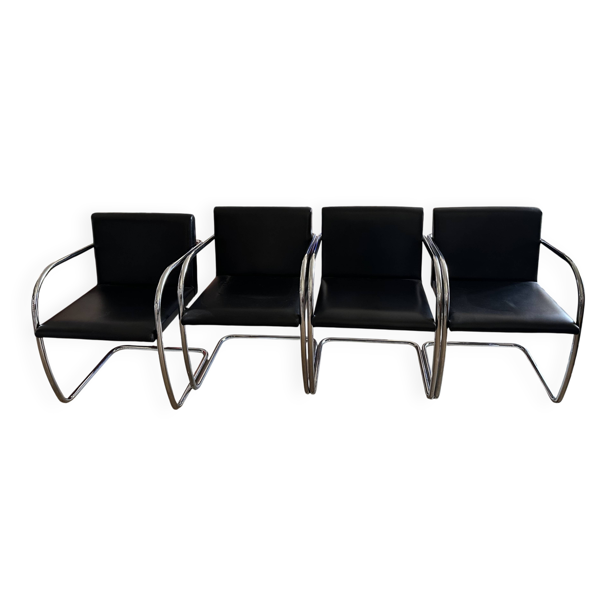 Set of 4 chairs by mies van der rohe