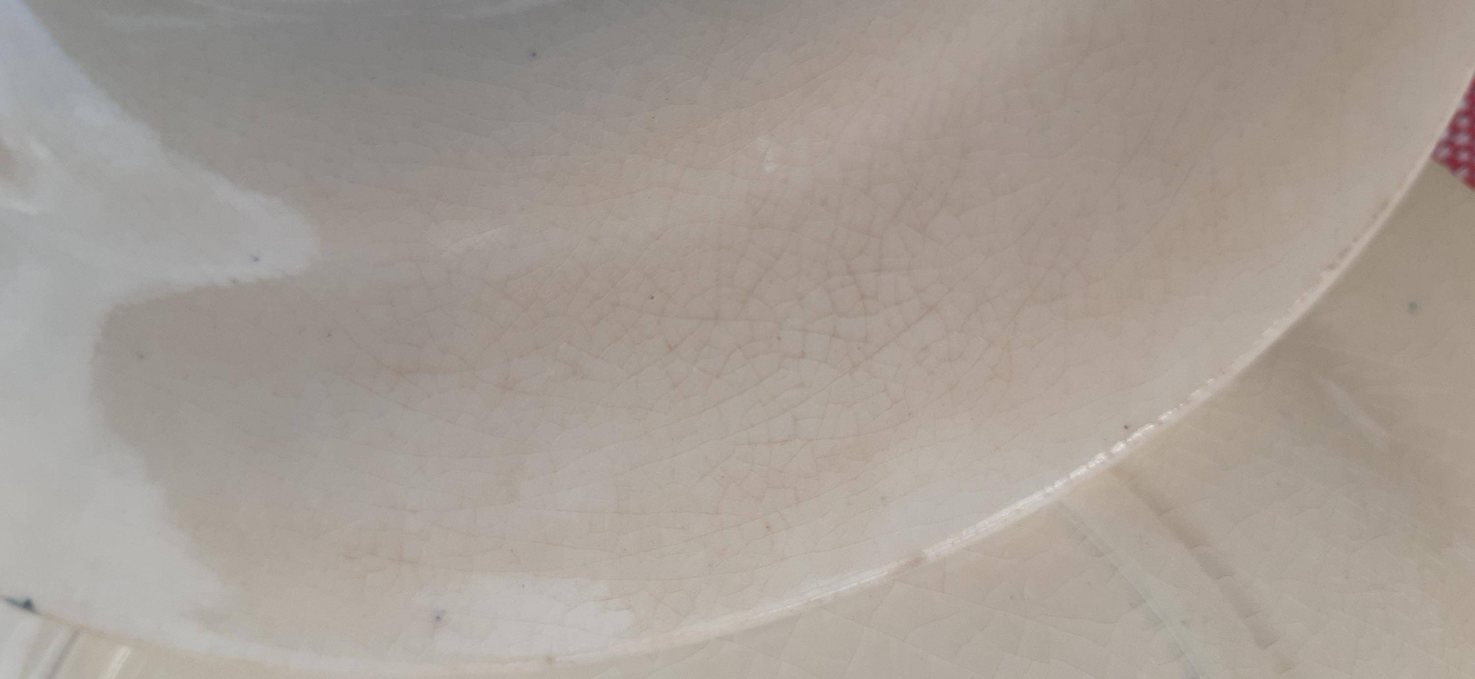 Set of 6 antique ironstone plates