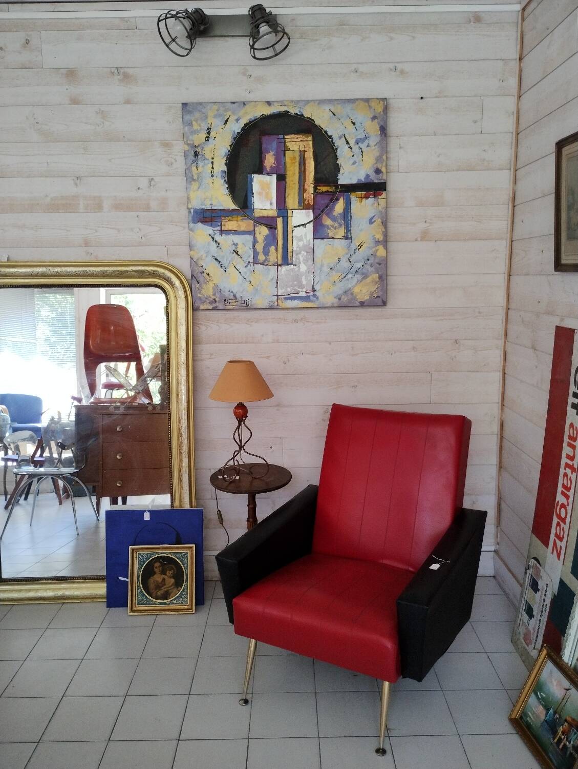 Tableau abstrait huile sur toile