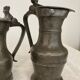 Pair of wine pitchers in pewter XVIIIth date 1753