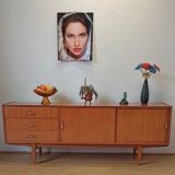 Modernist long sideboard of the 1970s