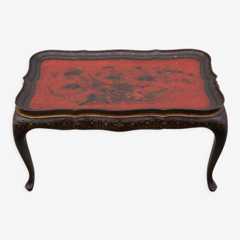 Oriental coffee table, Asian wood table, living room, boudoir, vintage table