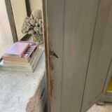 Blue patinated cap cabinet