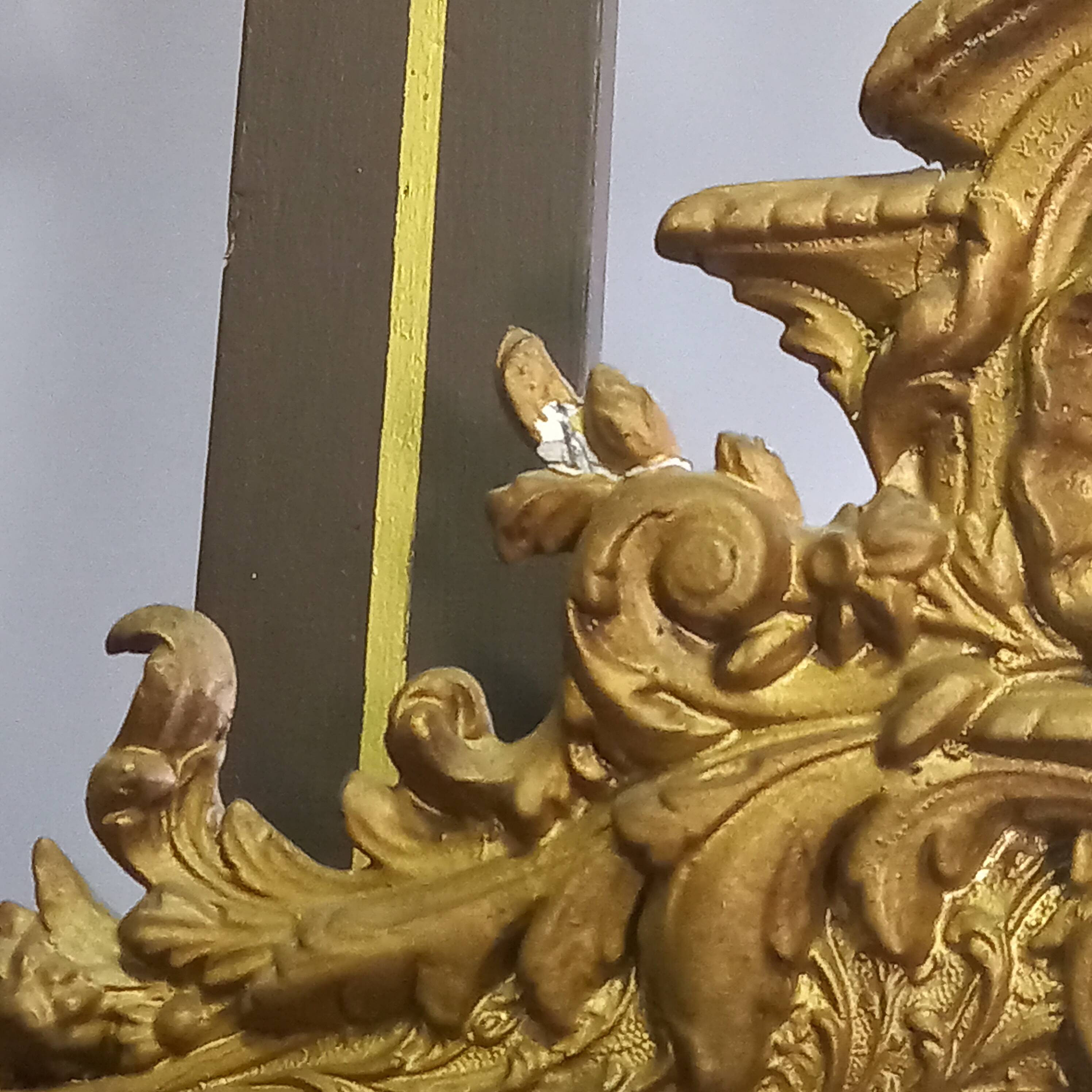 Antique French mantel mirror Louis Philippe style