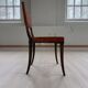 Chaise suédoise Art déco en pin et cuir Carl Bergsten 1929