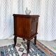 Vintage bedside table in solid wood – curved legs