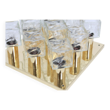 Large glass ice chandelier from Murano by Kalmar, Austria, 1960s.