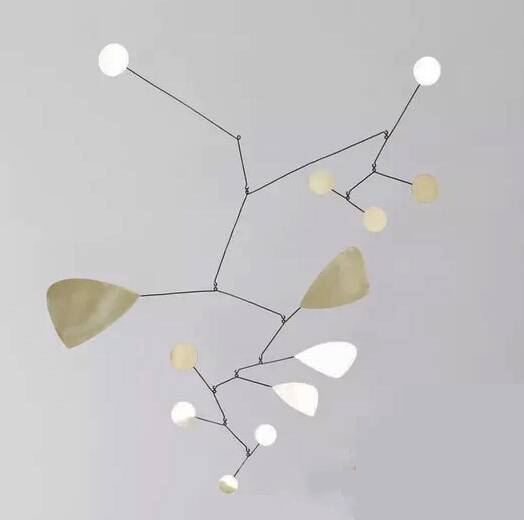 Very large mobile brass sculpture