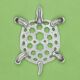 Dessous de plat vintage tortue en métal argenté