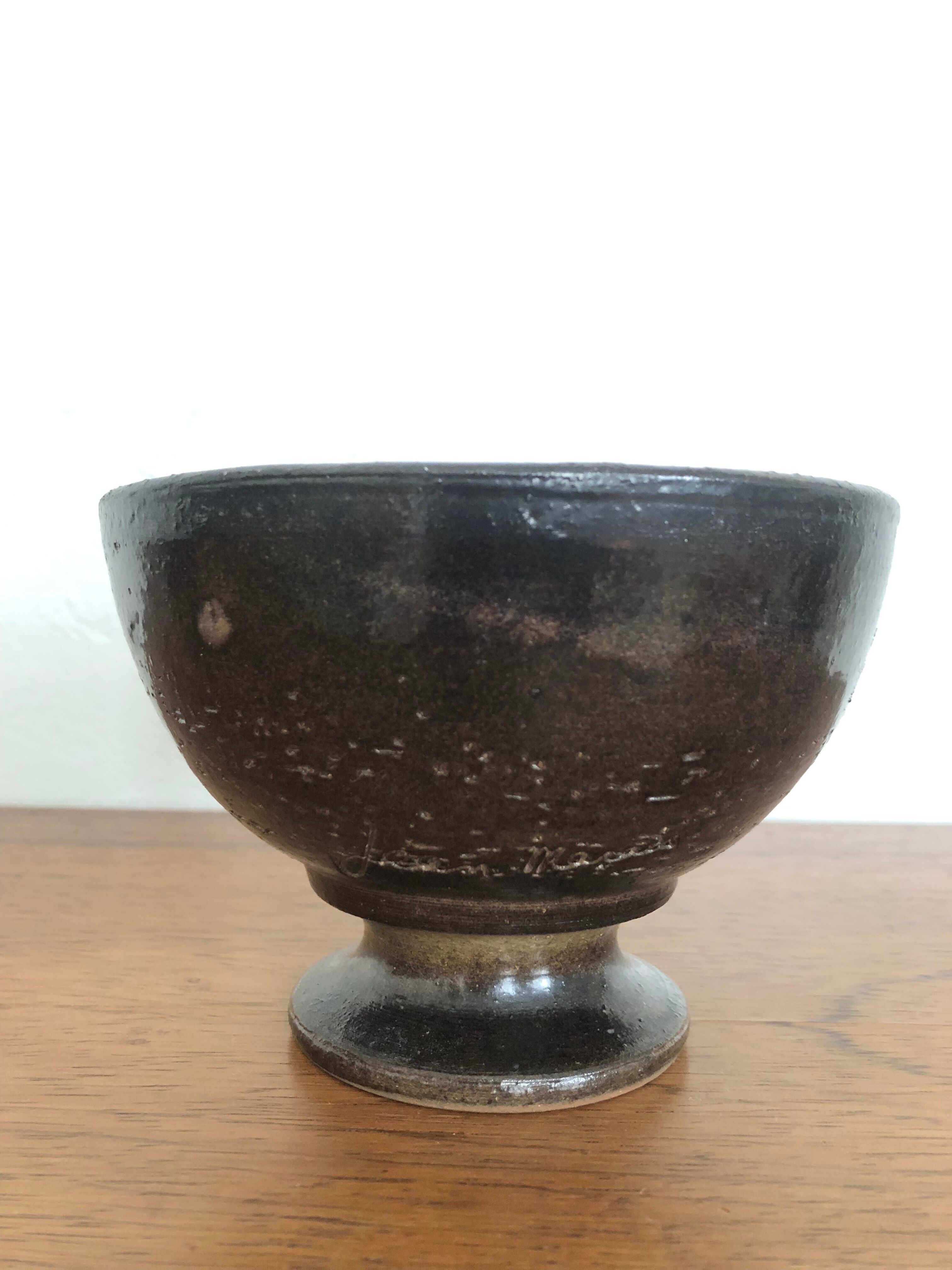 Ceramic chalice signed Jean Marais