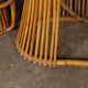 Striking 20thc italian standing bamboo dry bar & stools c.1960
