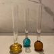 Set of 3 small antique vases