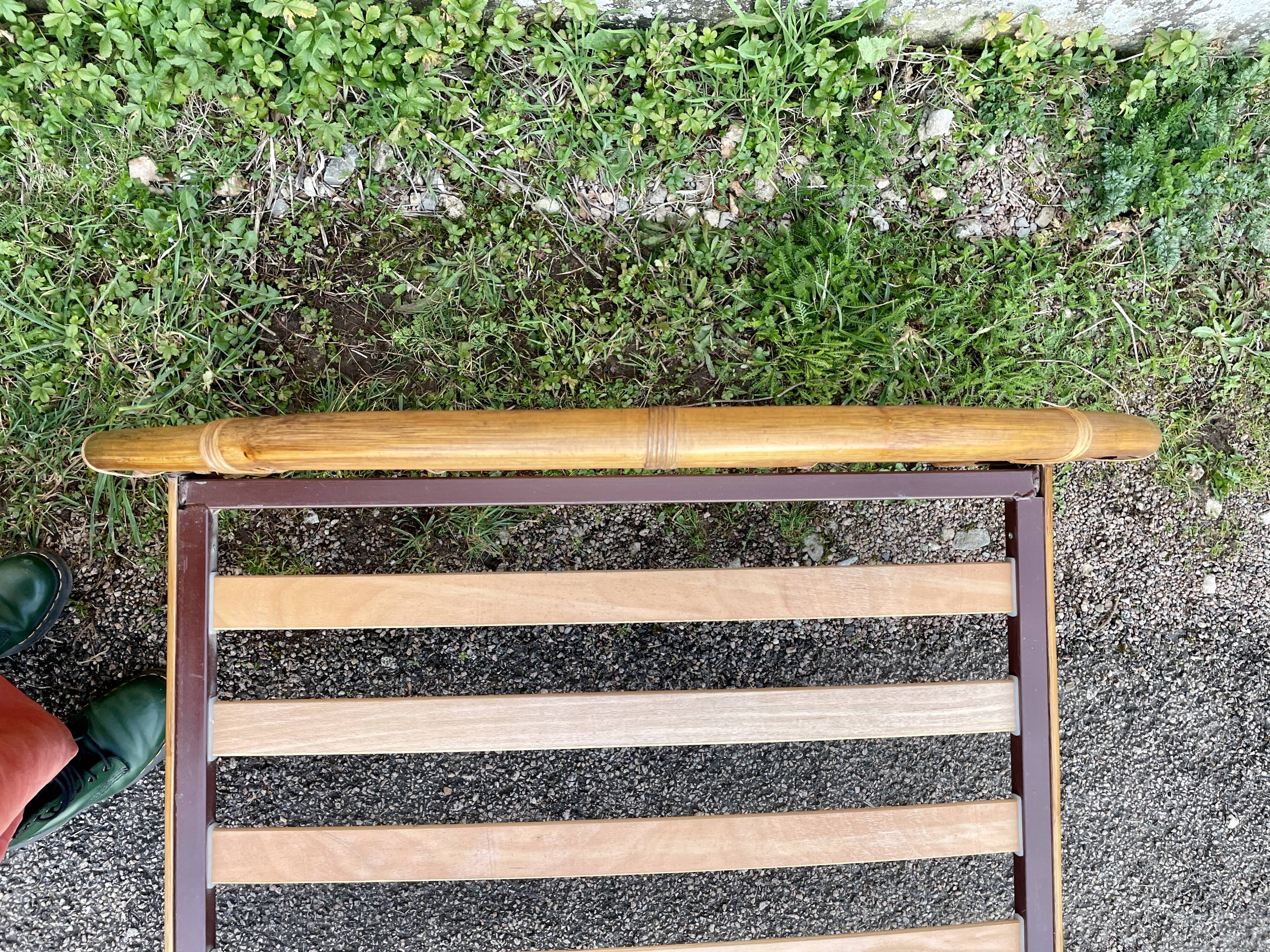 Single rattan and peacock cane bed