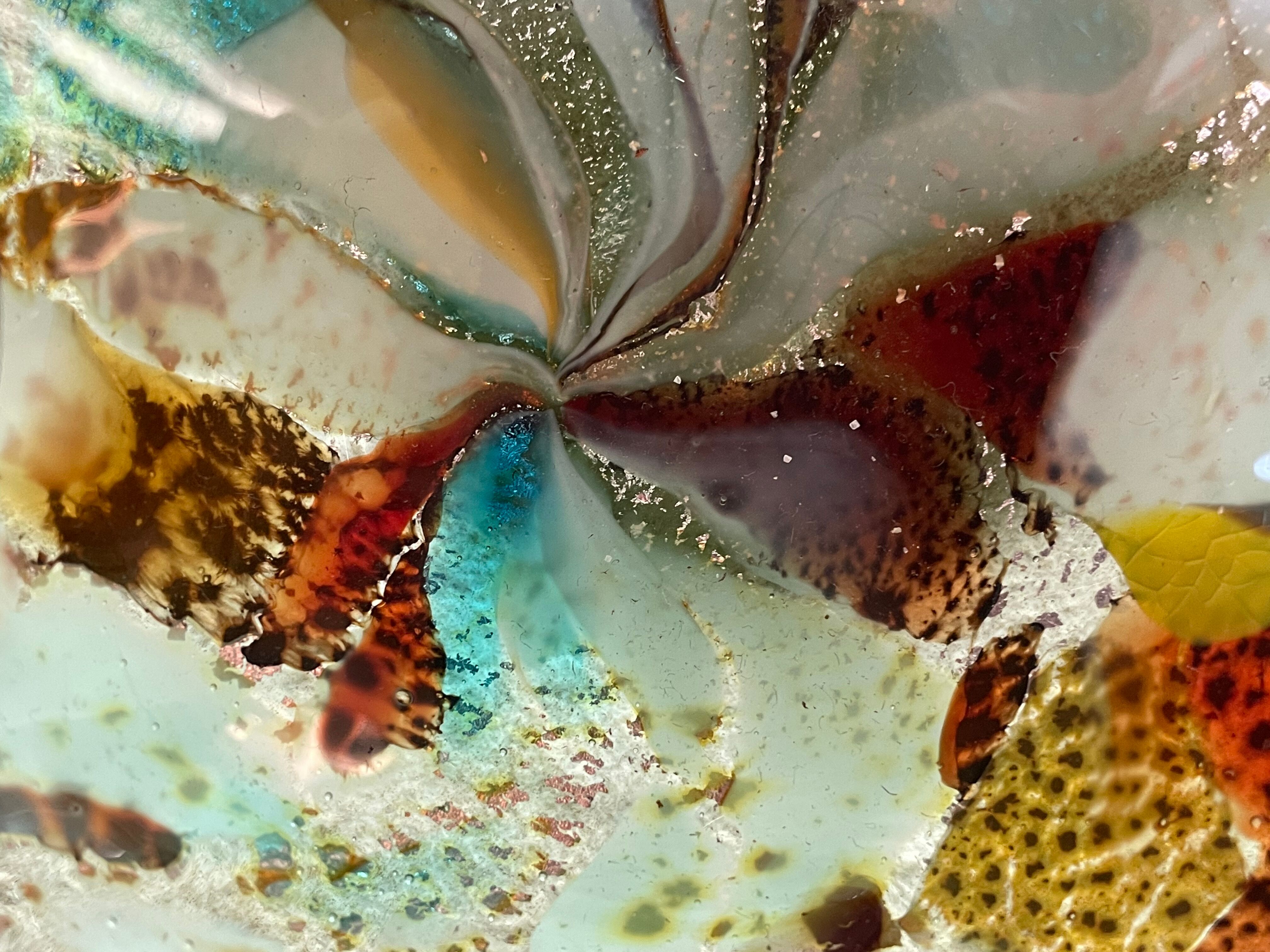 Tutu-frutti glass pocket trays from Murano circa 1960