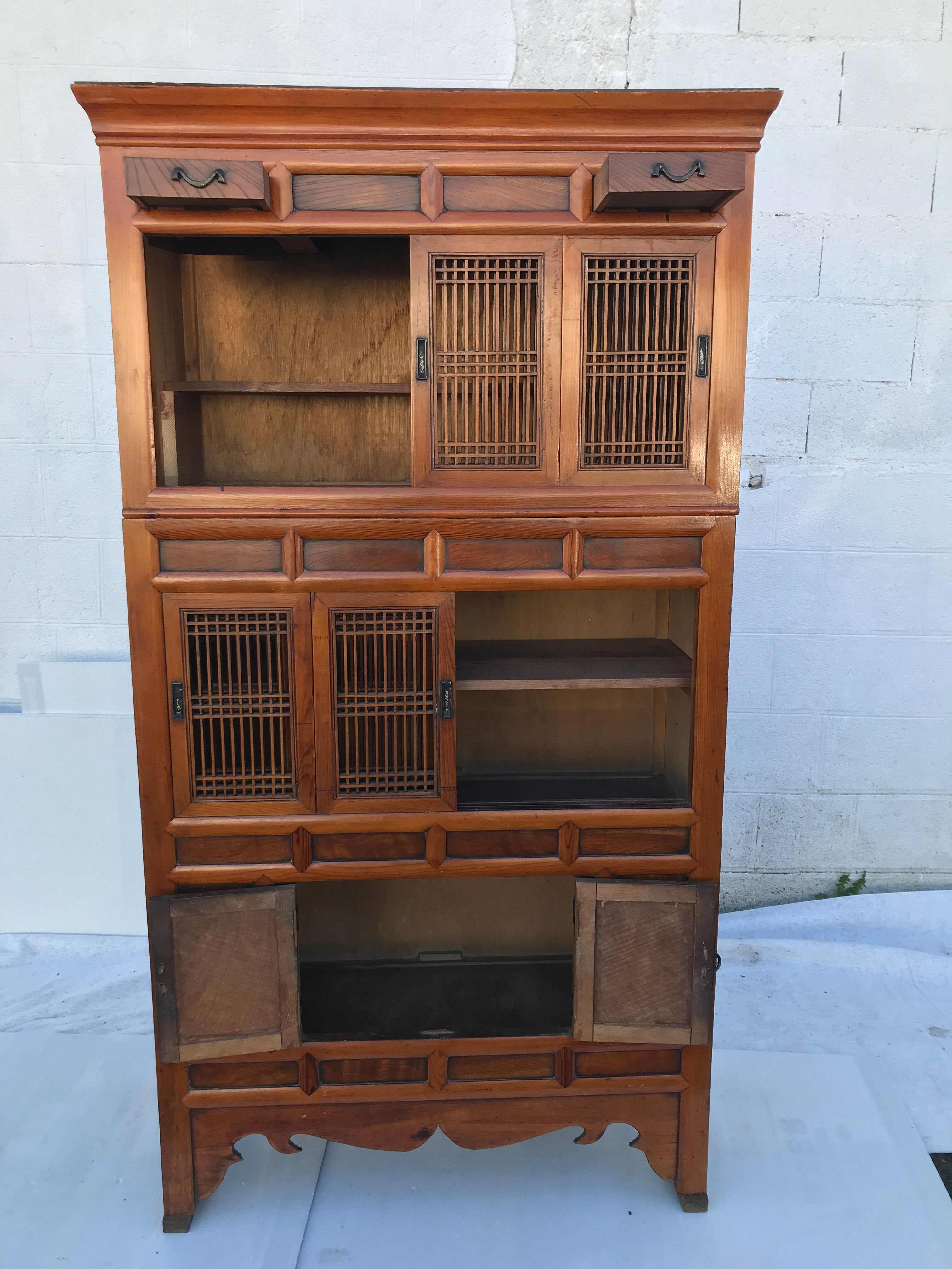 Armoire cuisine chinois japonais milieu à la fin du XIXe siècle