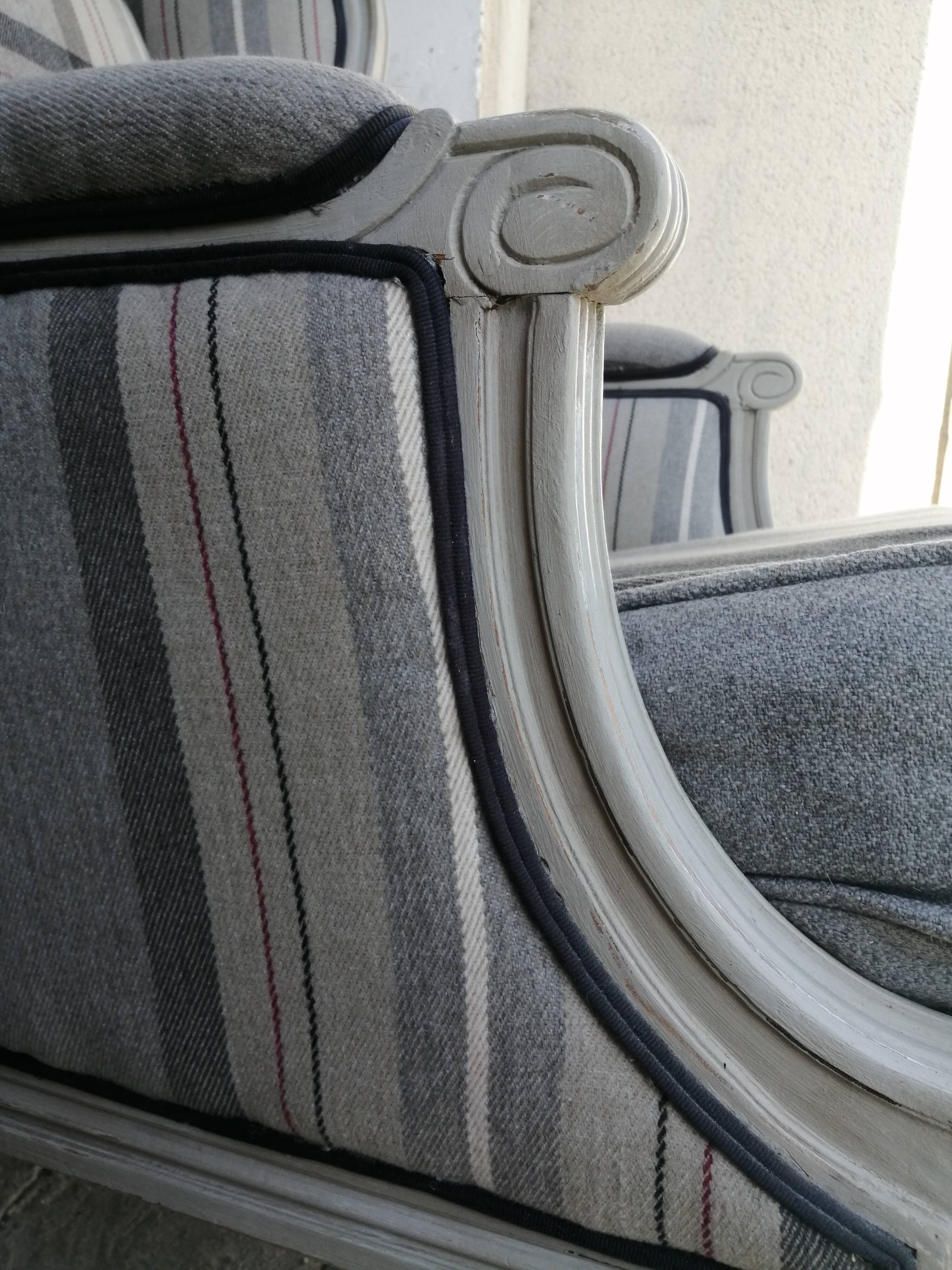Louis XVI armchair with ears