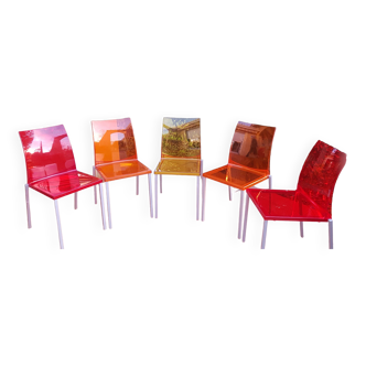 70's pedrali designer chairs