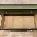 Art Deco chest of drawers - marble - wood green