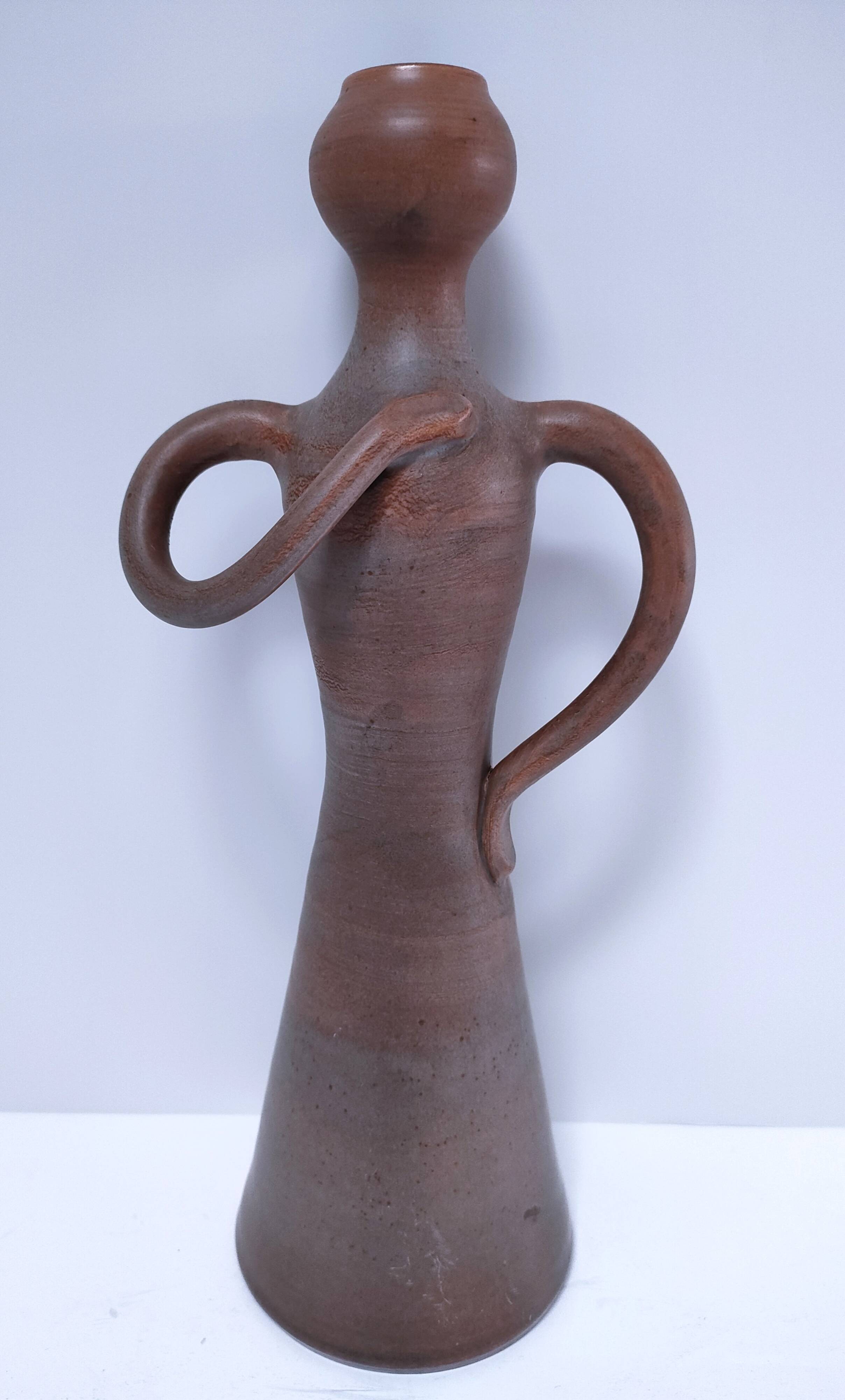 Vintage signed ceramic soliflore vase