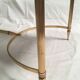 Brass coffee table and marble neoclassical