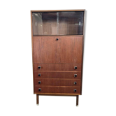 vintage armoire mi-haute / vitrine / bibliothèque