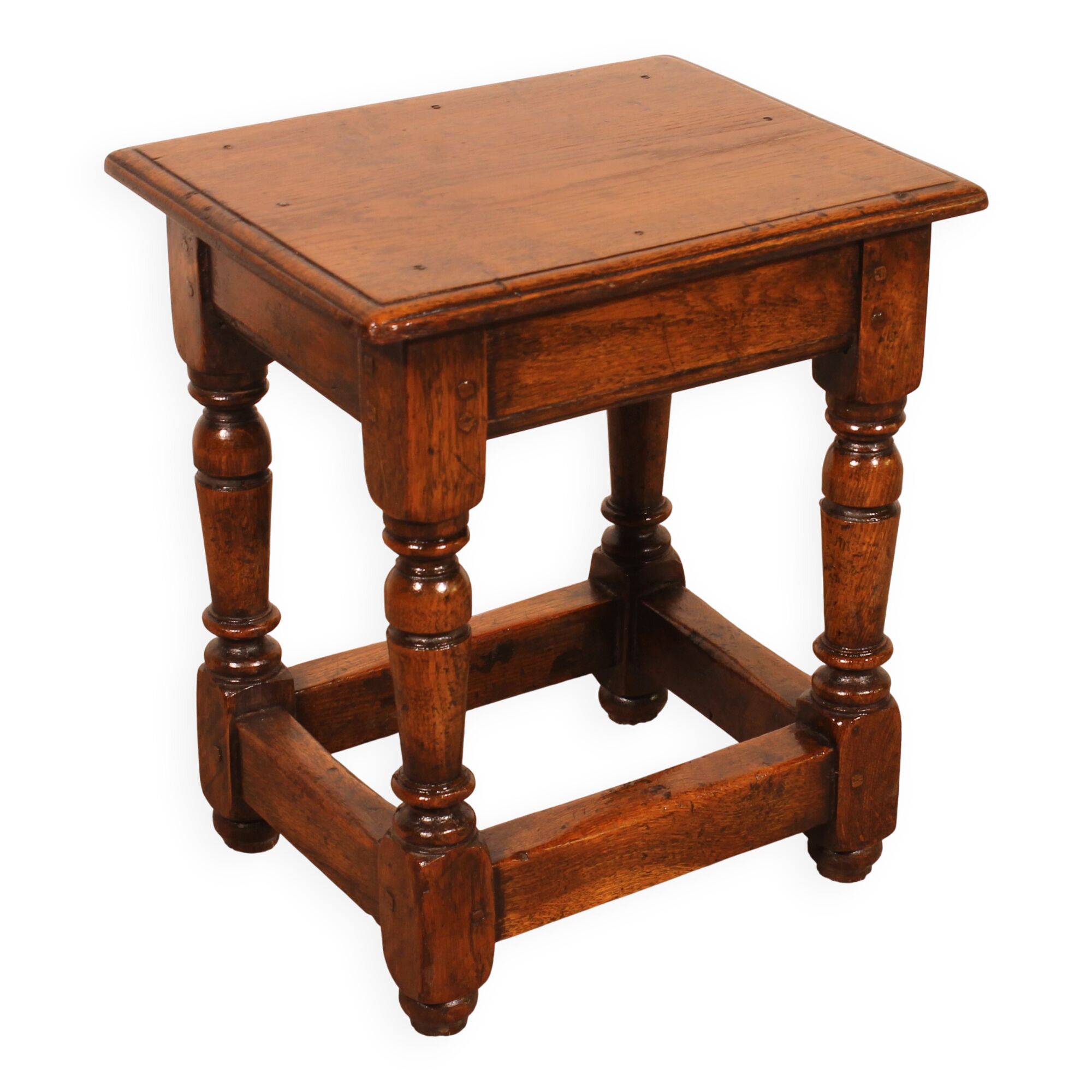 oak stool - 19th century