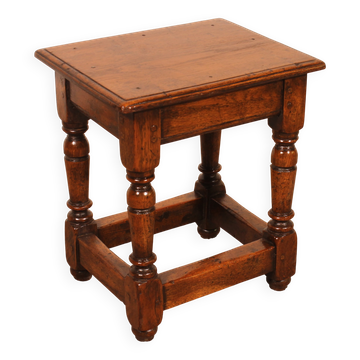 oak stool - 19th century