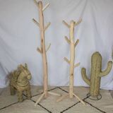 Superb handcrafted Scandinavian style coat rack in 100% natural lemon wood (2 sizes to choose from)