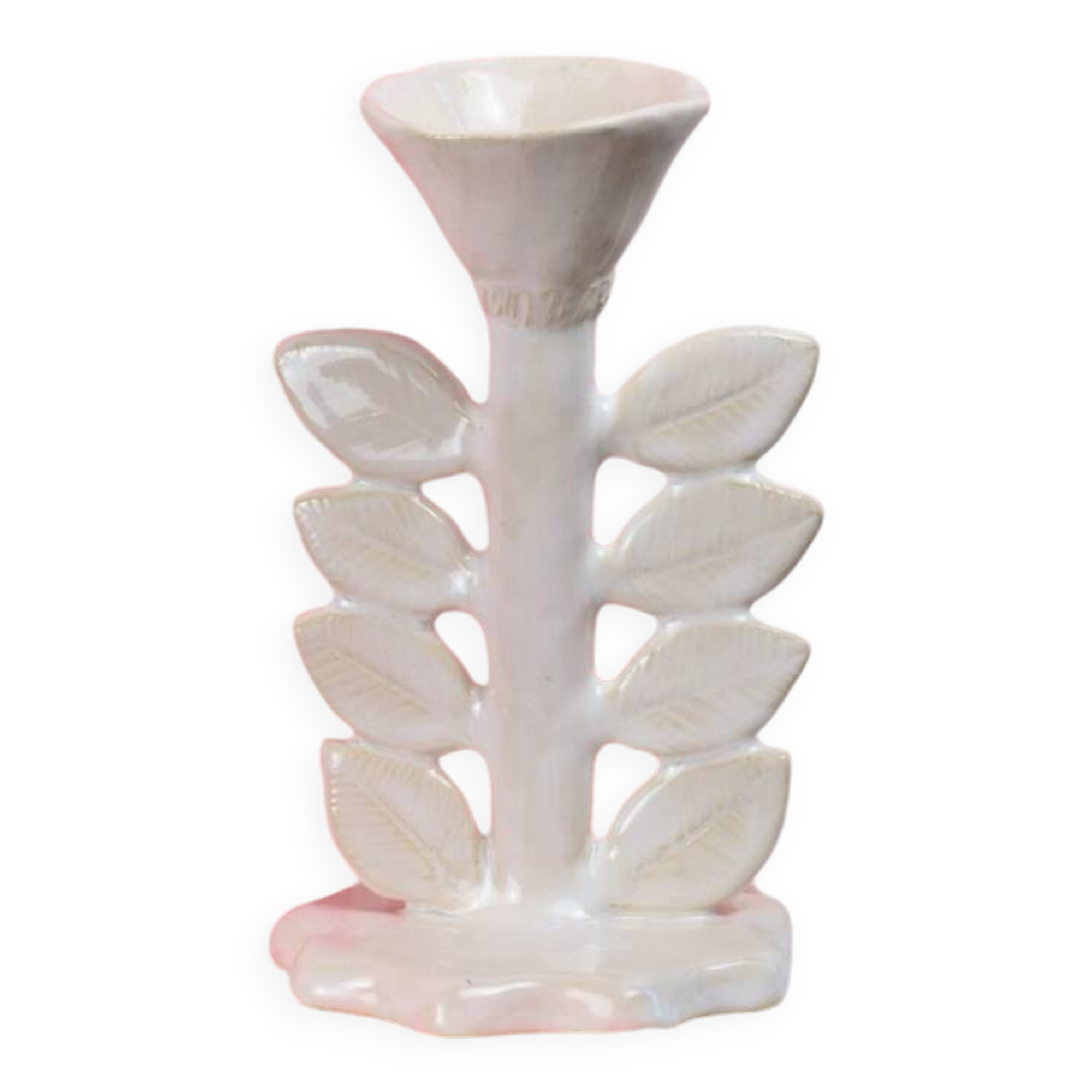 Ceramic candle holder / jewelry holder - Edelweiss model