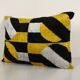 Hand woven velvet ikat lumbar pillow cover