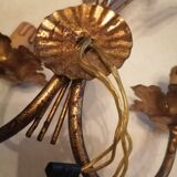 Wall lamp vintage epis de ble hollywood regency 1950 60