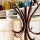 Parrot coat rack with 6 hooks in bent beech