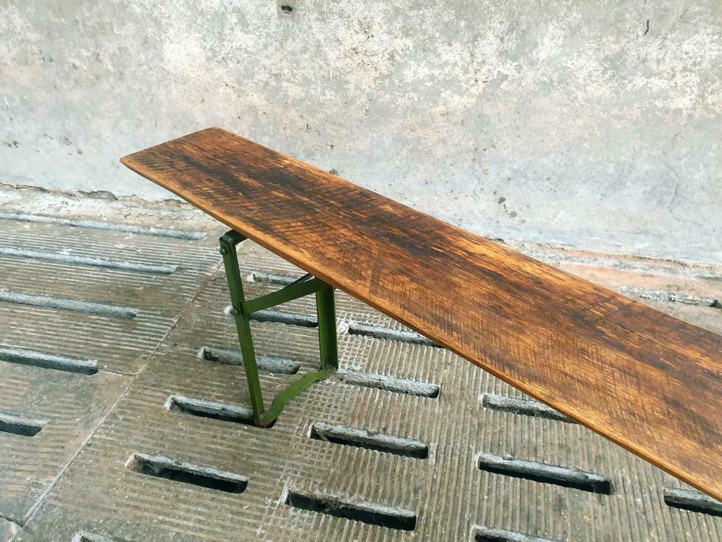 Oak garden bench foldable 220 cm