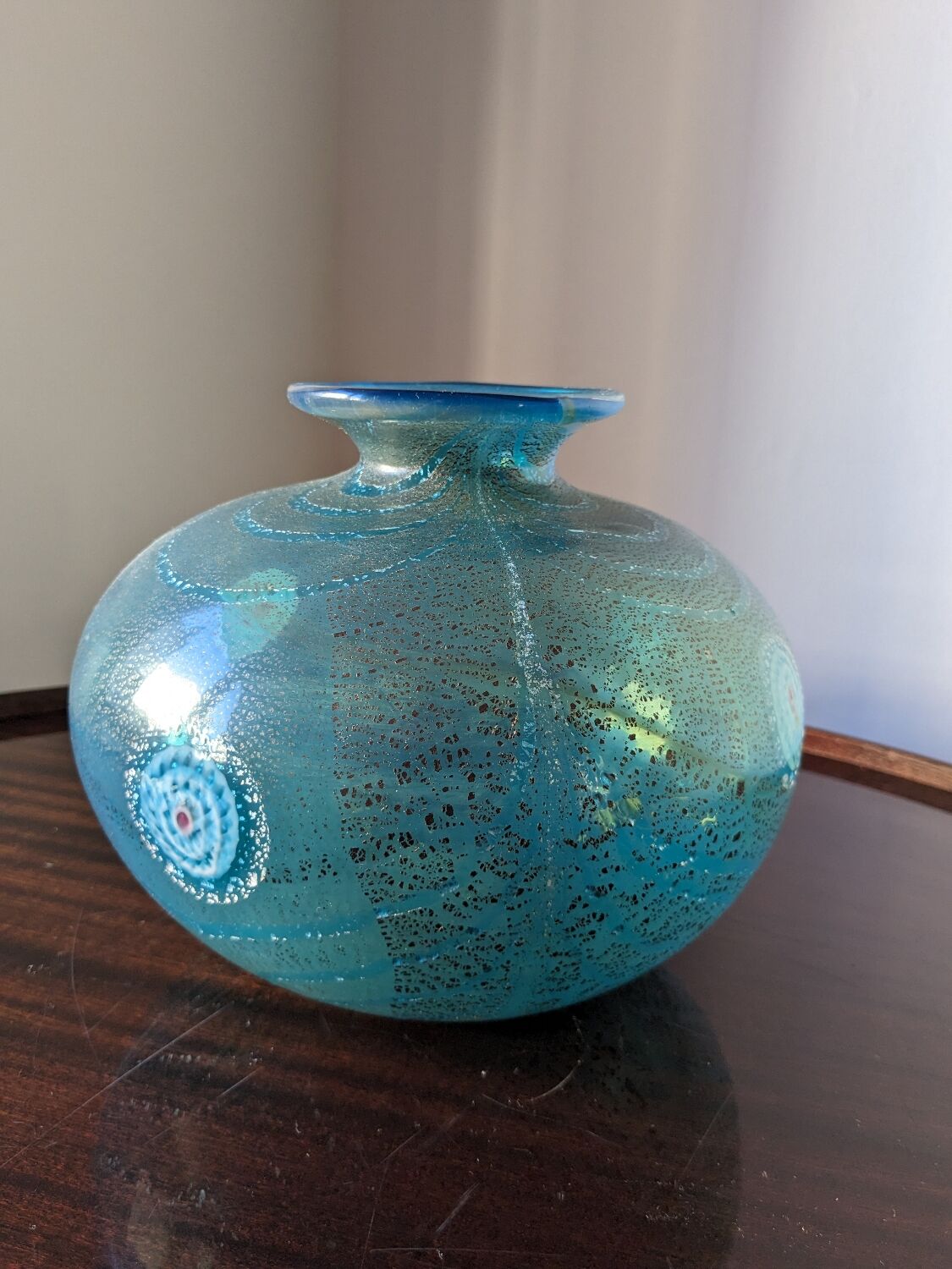 Murano glass vase by Franco Moretti
