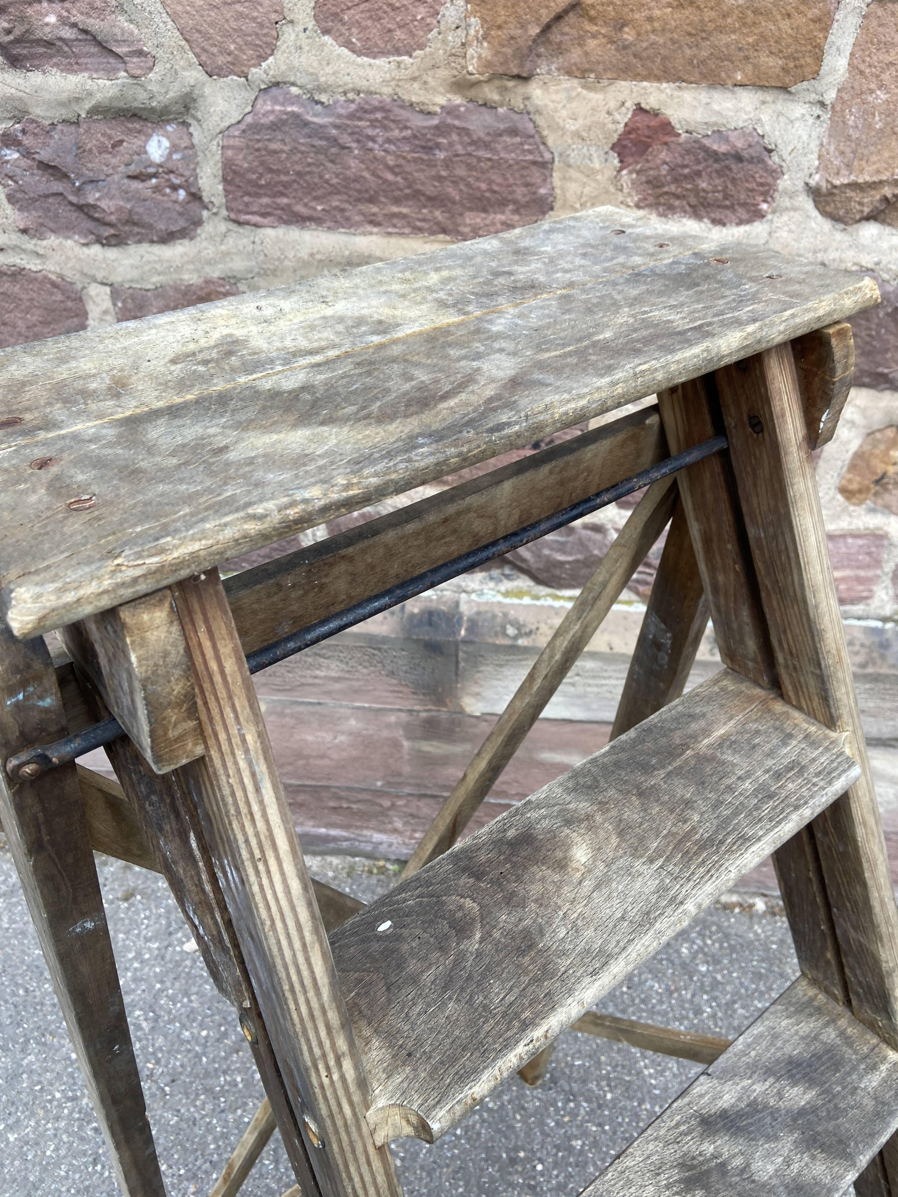 vintage painter's stepladder