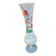 Vintage painted opaline soliflore vase