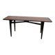 Vintage light and dark oak coffee table 140 cm 1960 Sweden