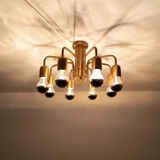 Sputnik brass flush lamp