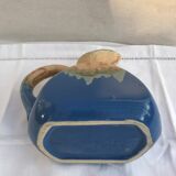 Pichet art déco Alpho céramique émaillé bleu beige cuisine vintage