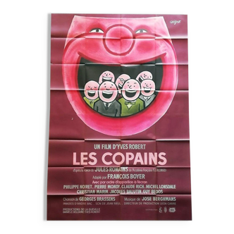 Affiche originale les copains 2 panneaux savignac rich bedos