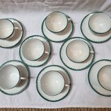 8 coffee cups Lunéville from 1940/50