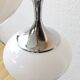 opaline and chrome metal chandelier 70