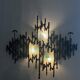 Brutalist Wall-Mounted Lamp & Coat Rack Sculpture by Angelo Brotto