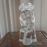Baccarat crystal "Aladdin" model candlestick, twisted and coiled - signed
