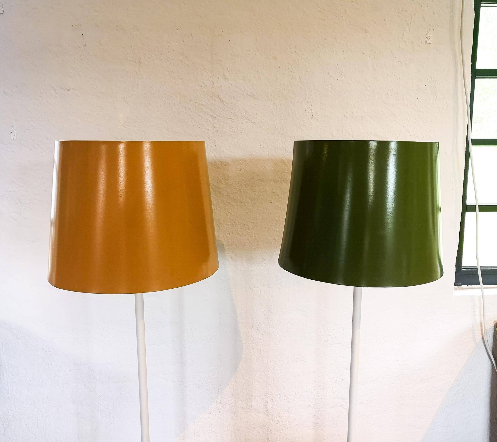 Scandinavian pair of Luxus floor lamps, Sweden, 1970s.